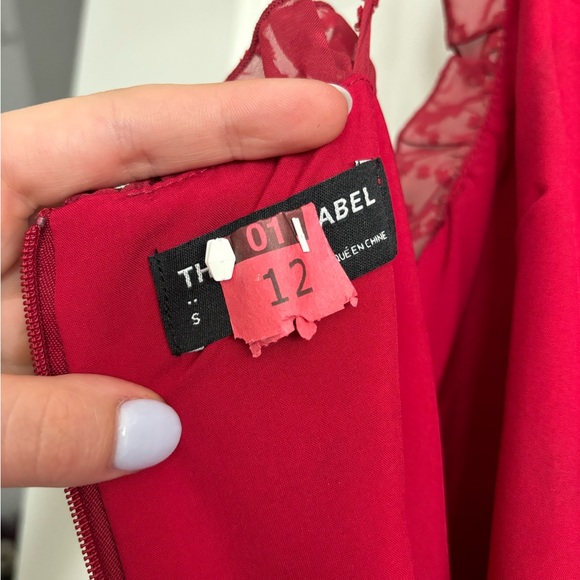 Red Ruffle Dress size small - Picture 6 of 6